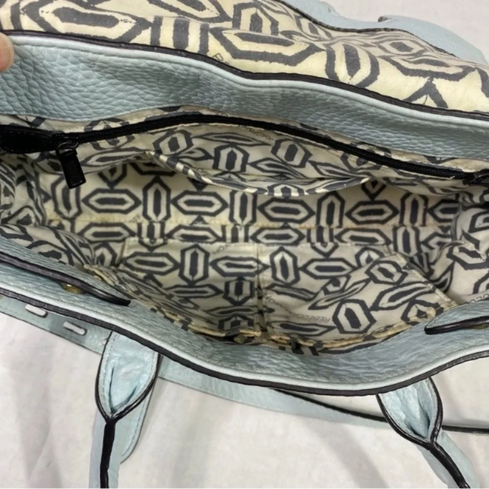 REBECCA MINKOFF Jules Satchel Light Blue